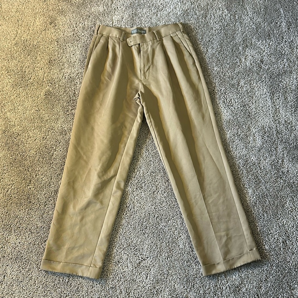 Men's Vintage Perry Ellis America 32x32 Twill Dress Pant